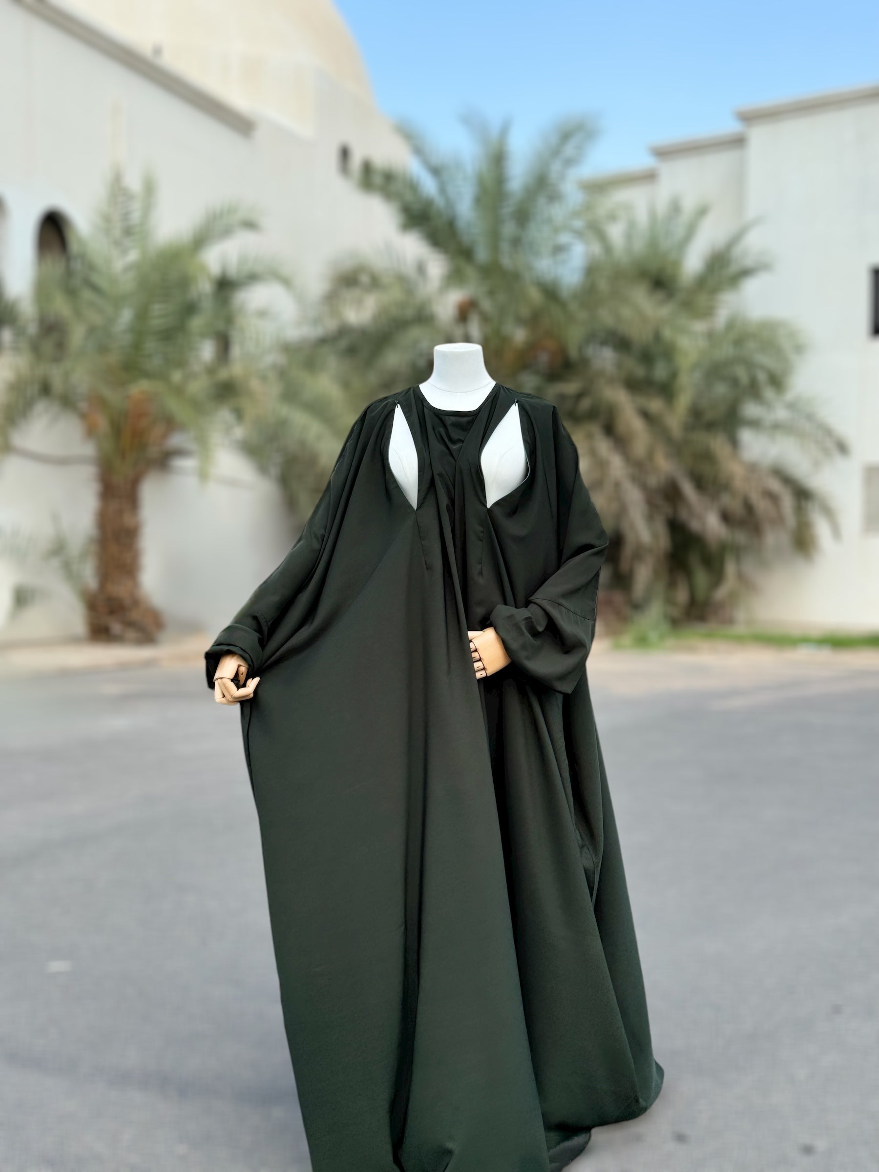 Abaya Umumah Dark Kaki
