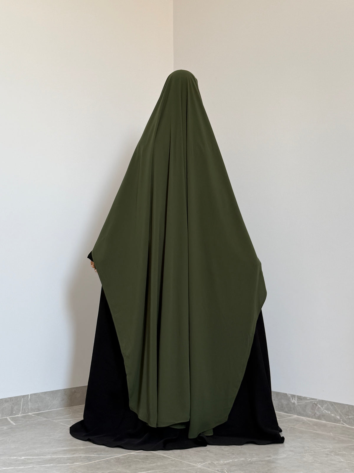 Big Khimar Iffat Kaki