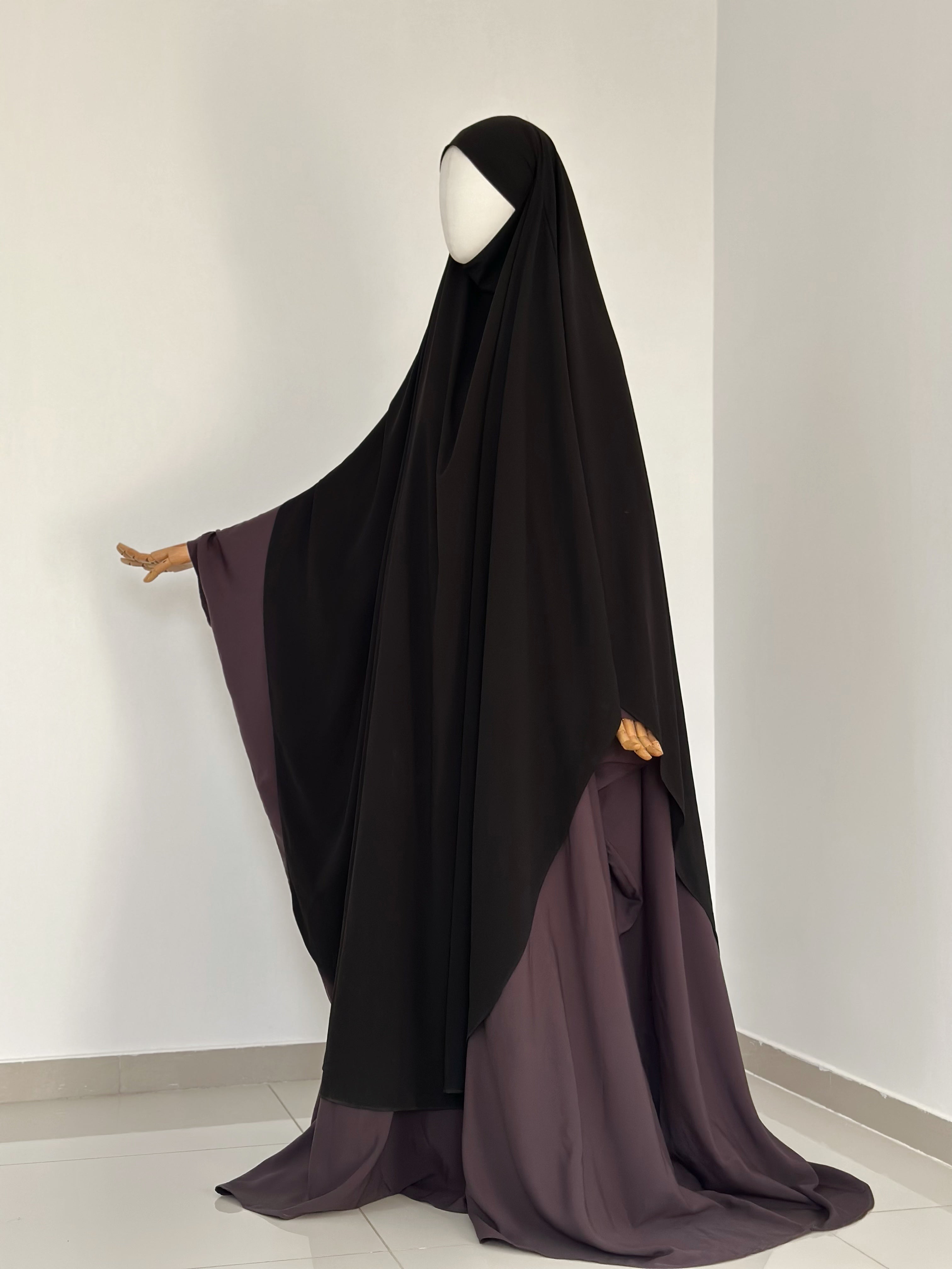 Big Khimar Iffat Noir