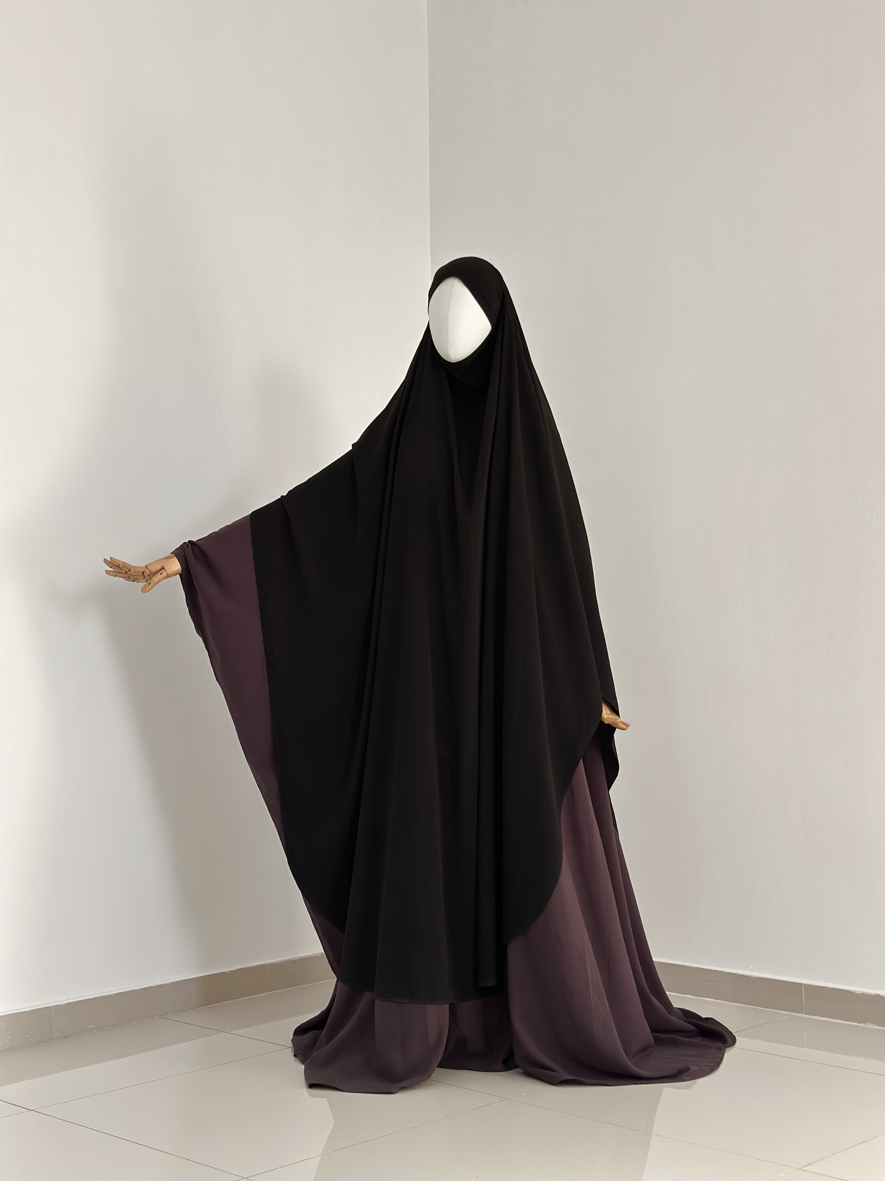 Big Khimar Iffat Noir