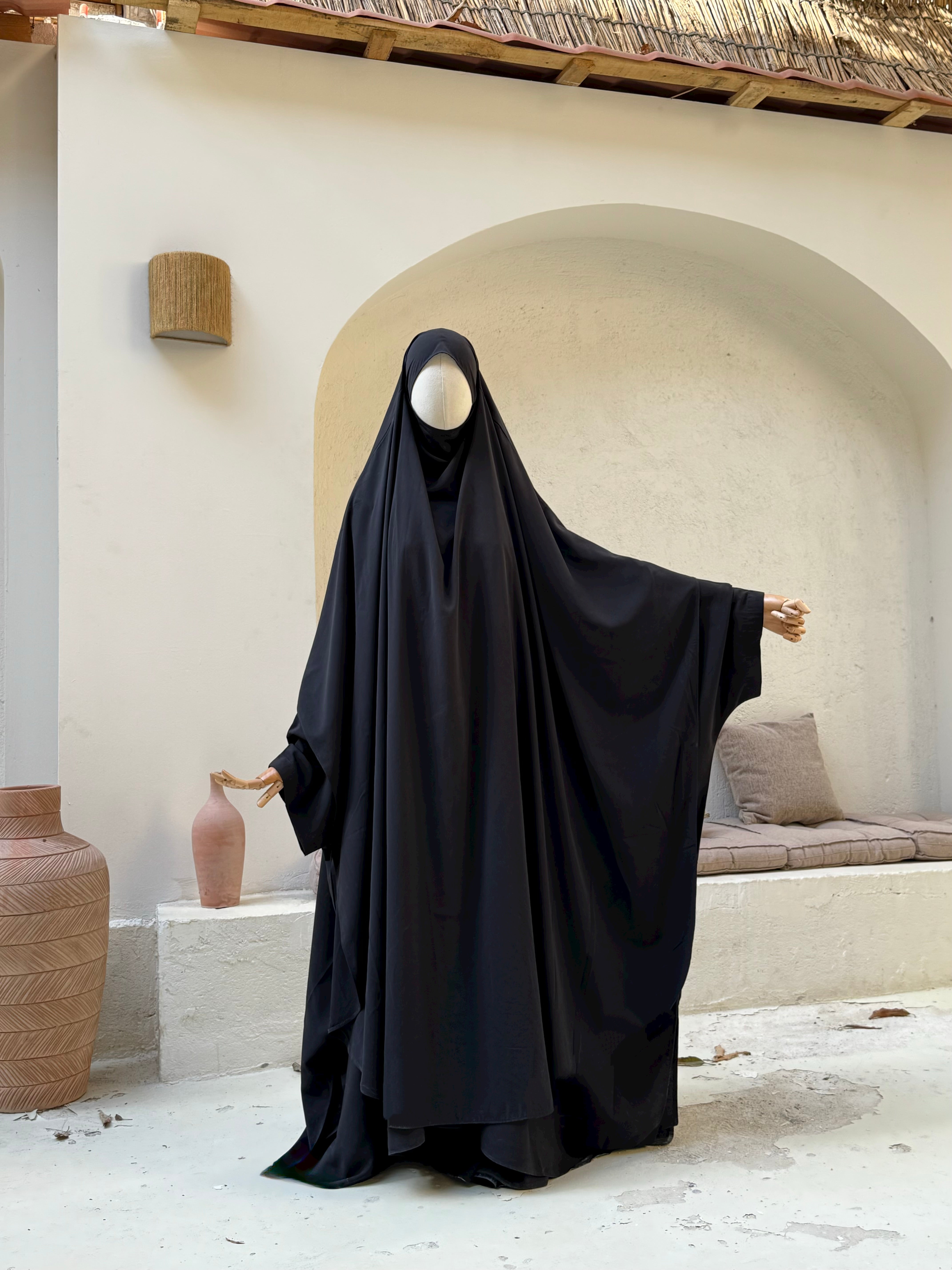 Big Khimar Iffat Noir