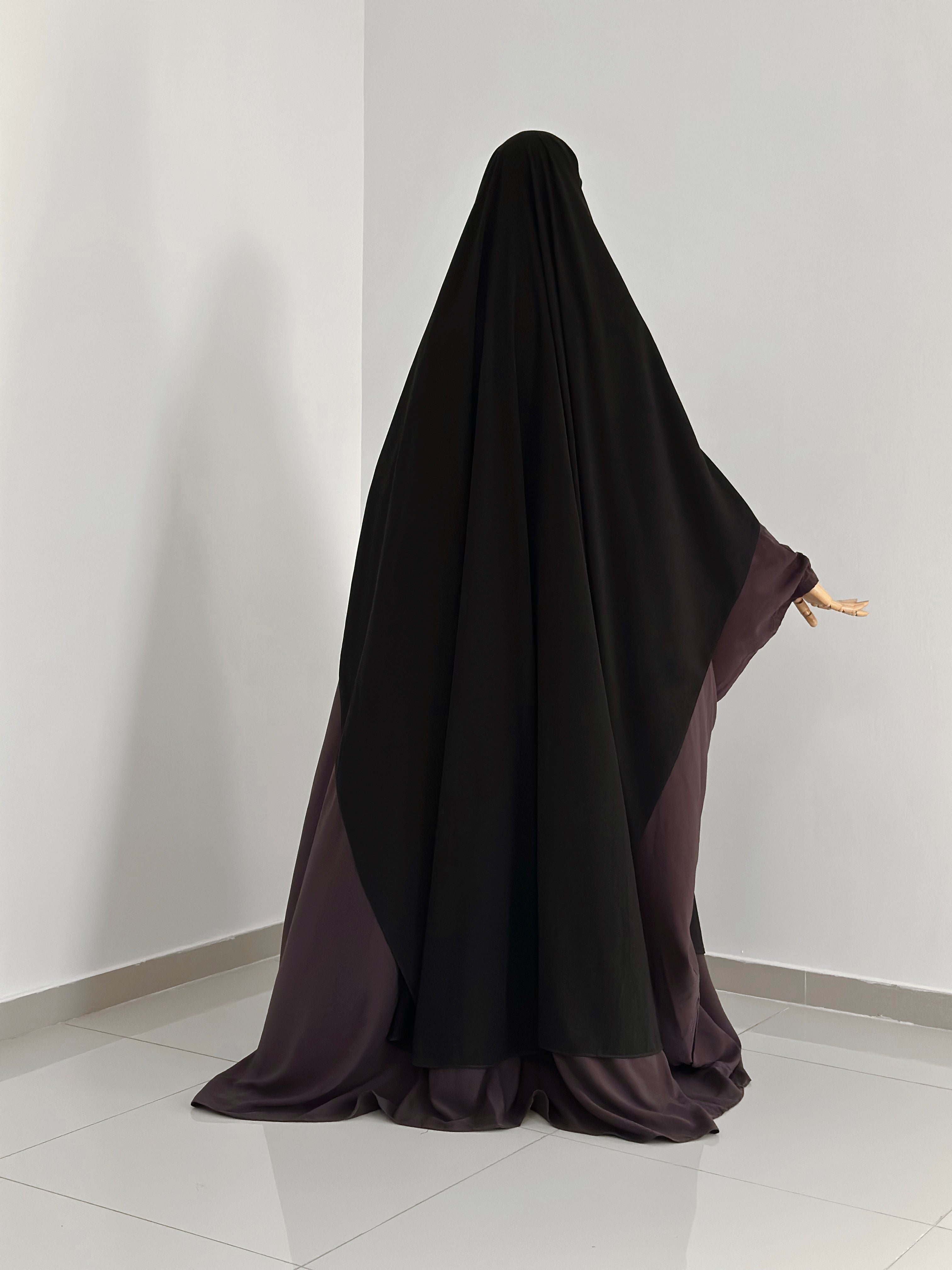 Big Khimar Iffat Noir