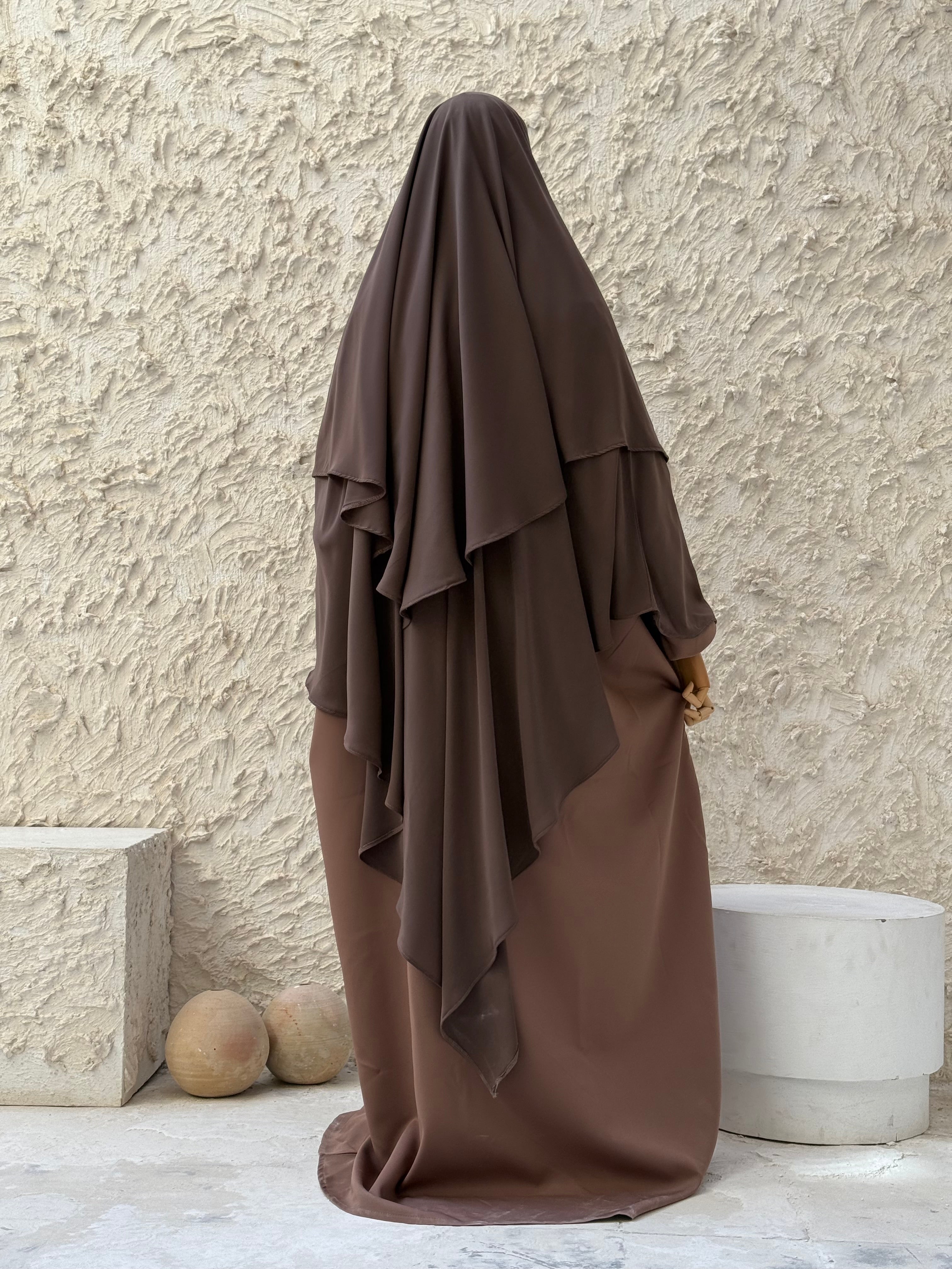 Khimar Tawus Taupe