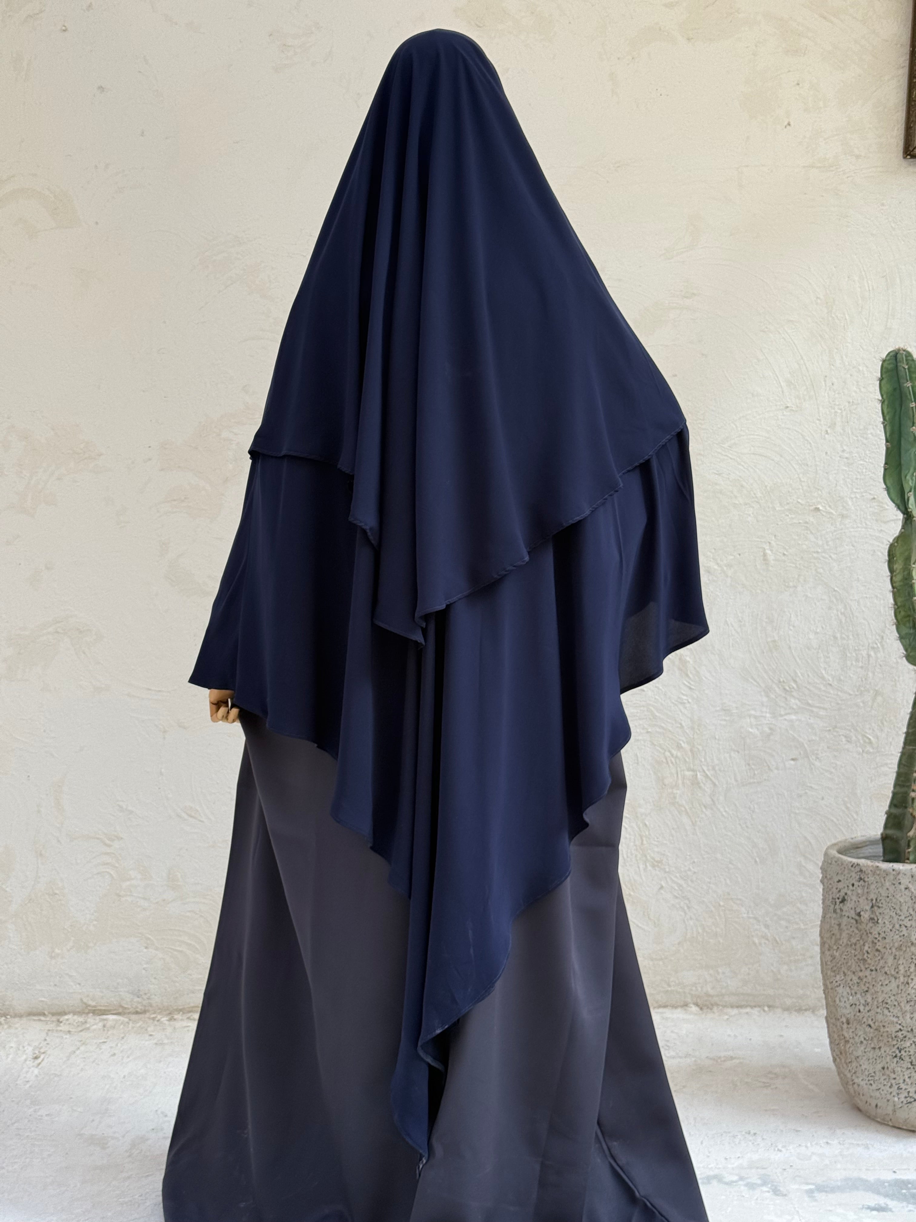 Khimar Tawus Bleu Marine