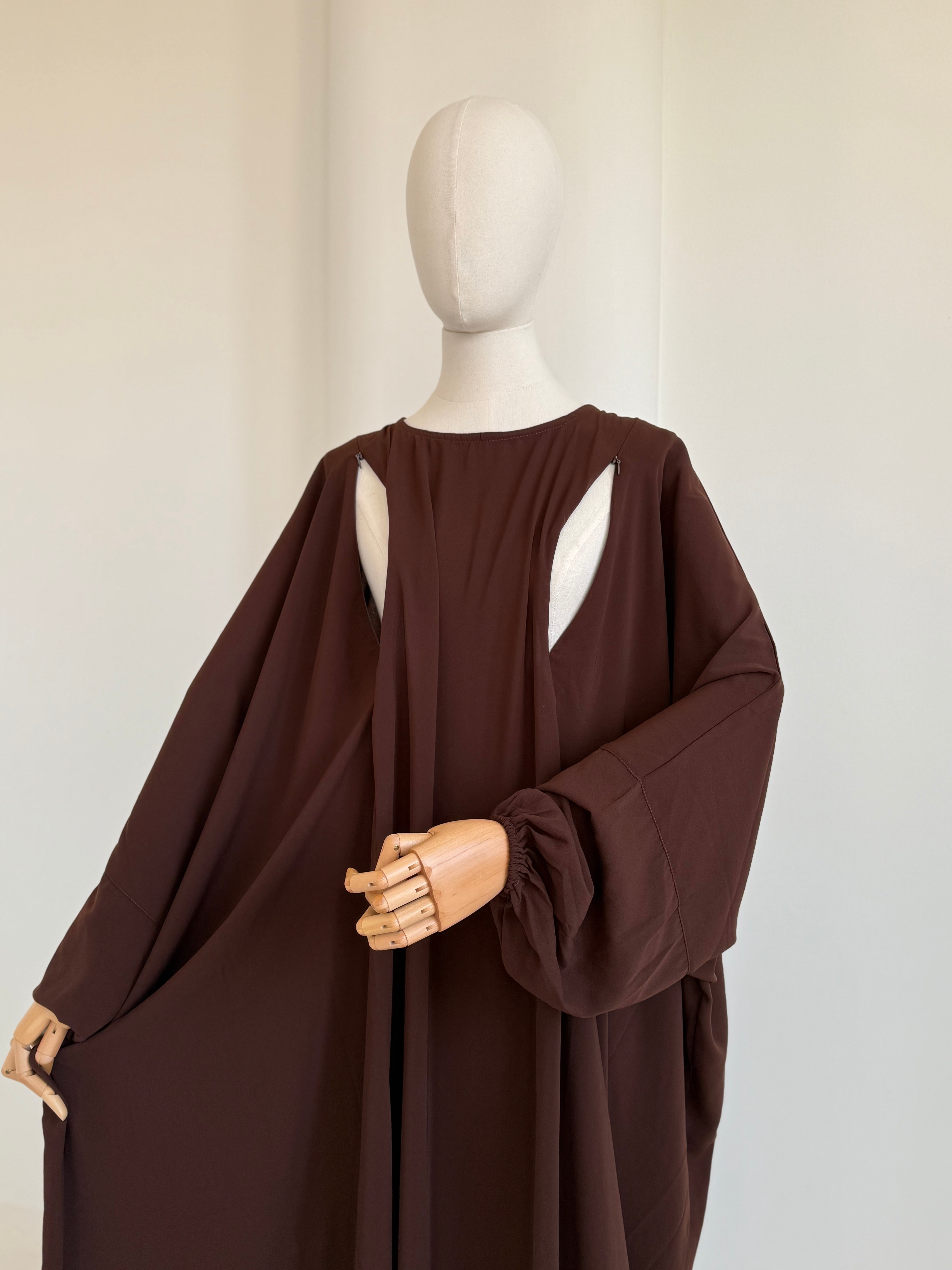 Abaya Umumah Chocolat