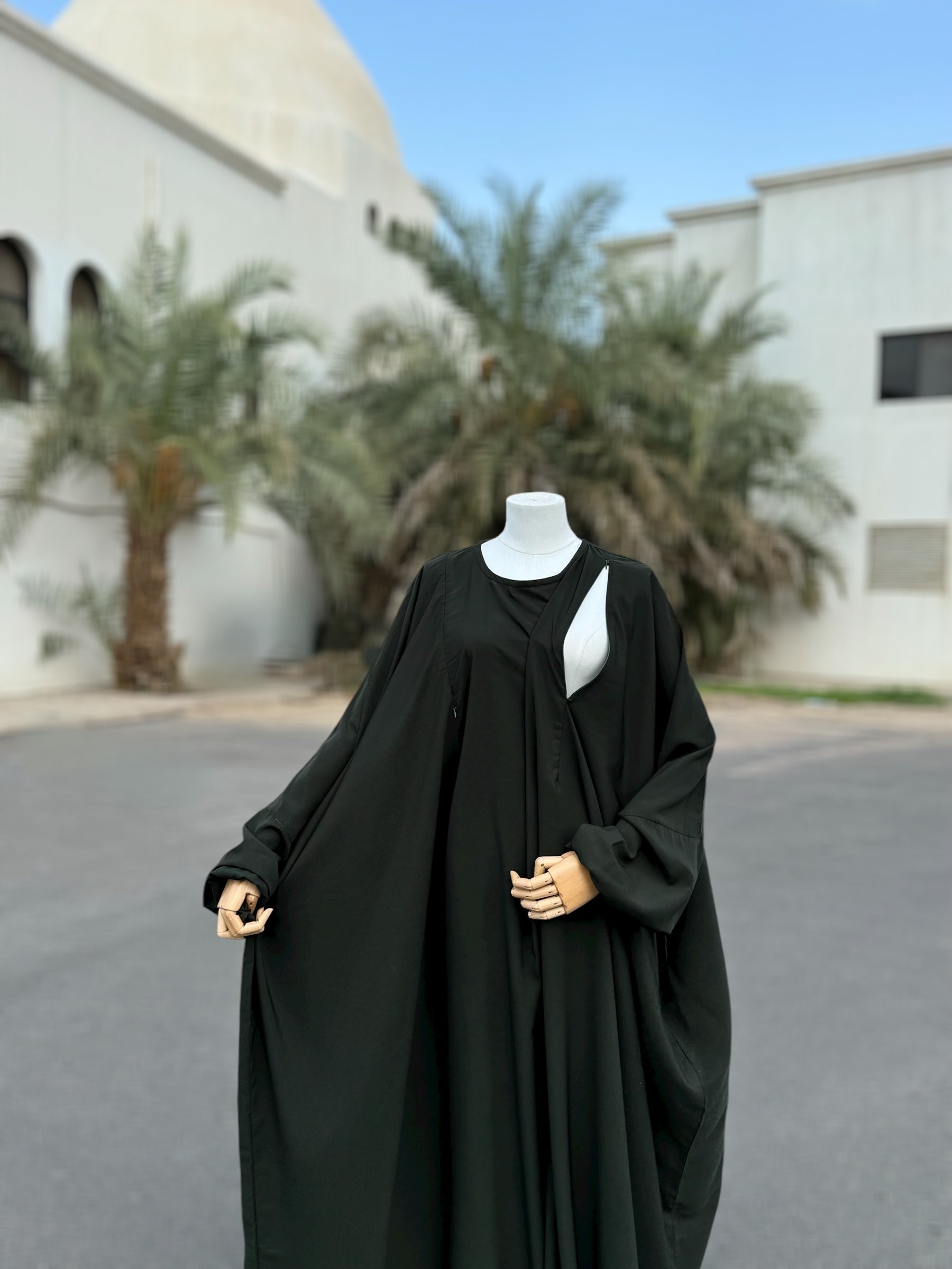 Abaya Umumah Dark Kaki